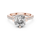 Gold Ring DDLR-162, Rose Gold, view 4