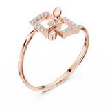 Gold Ring 1 (200), Rose Gold, view 2