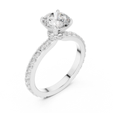 Gold Ring DDLR-787, White Gold, view 2