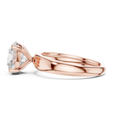 Gold Ring DDLR-710, Rose Gold, view 3