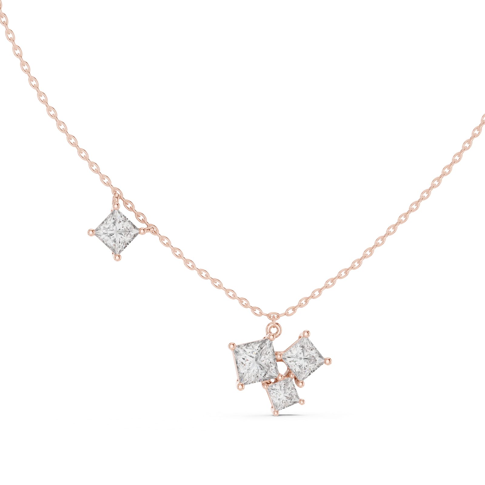 Gold Pendant GPD-0024, Rose Gold, view 1
