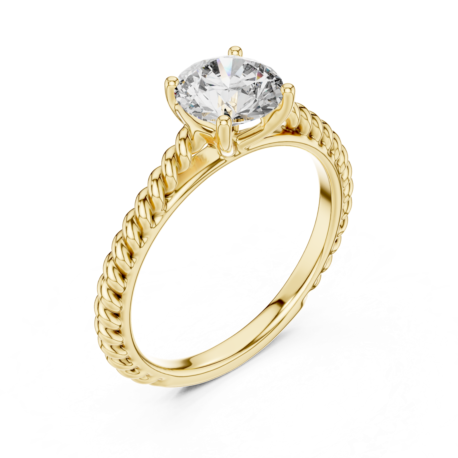 Gold Ring LR-0011, Yellow Gold, view 2