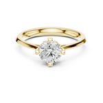Gold Ring DDLR-547, Yellow Gold, view 4