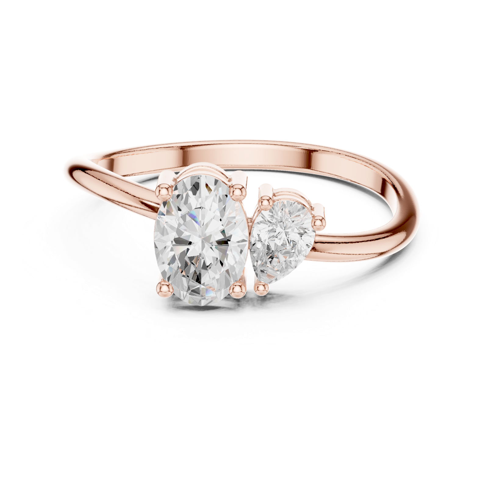 Gold Ring Ledis Ring, Rose Gold, view 4