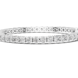 14K Solid Gold Lab Diamond Bracelet, White Gold, view 3