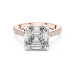 Gold Ring DDLR-194, Rose Gold, view 4