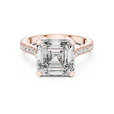Gold Ring DDLR-194, Rose Gold, view 4