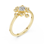 Gold Ring ALR-208, Yellow Gold, view 2