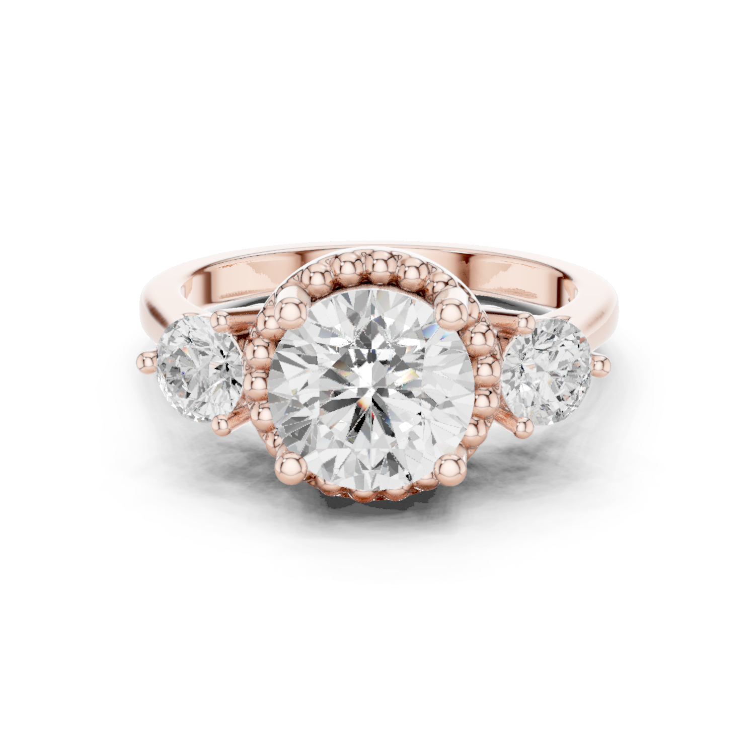 Gold Ring DDLR-276, Rose Gold
