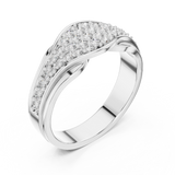 Gold Ring L03-1244, White Gold, view 2