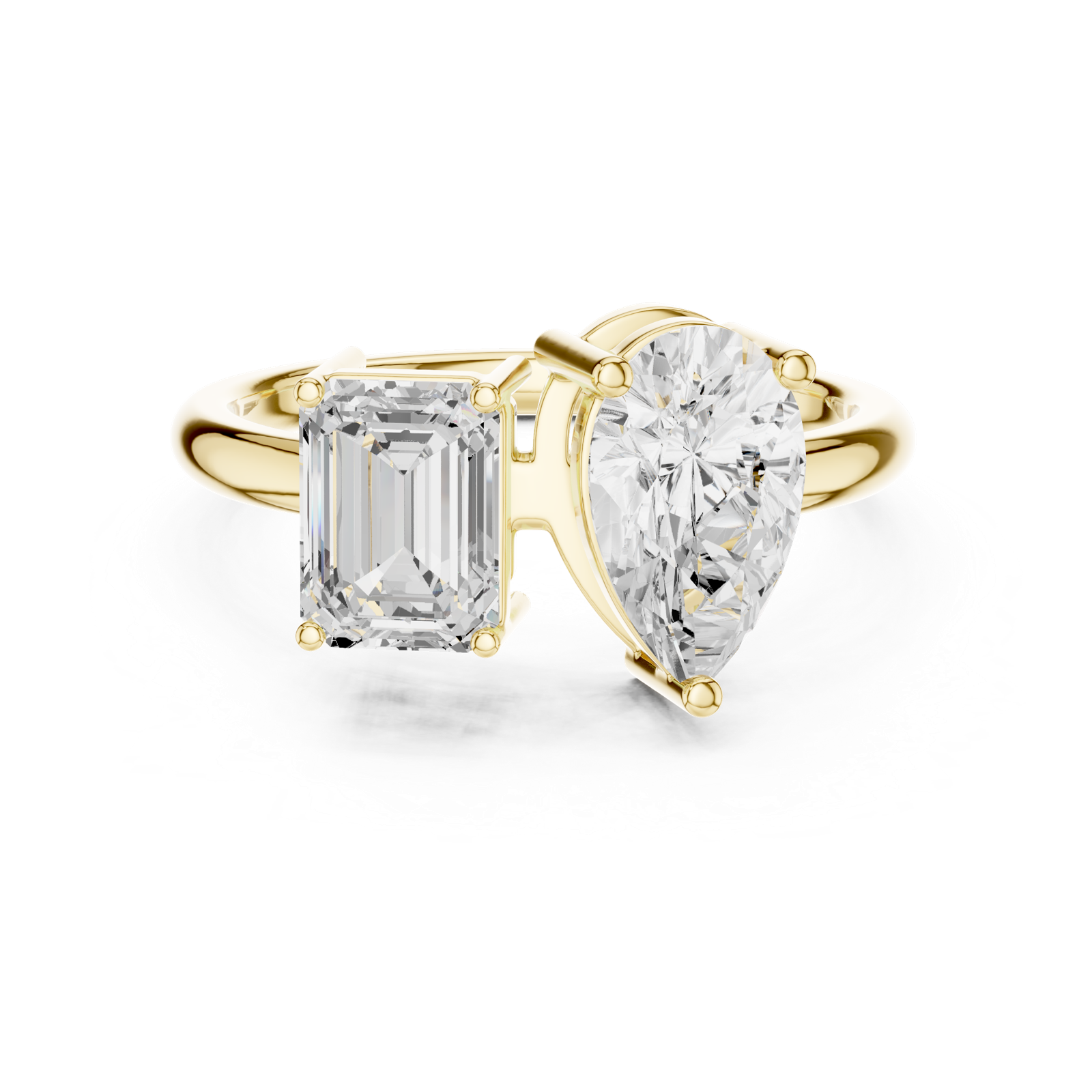 Gold Ring DDLR-1057, Yellow Gold, view 4