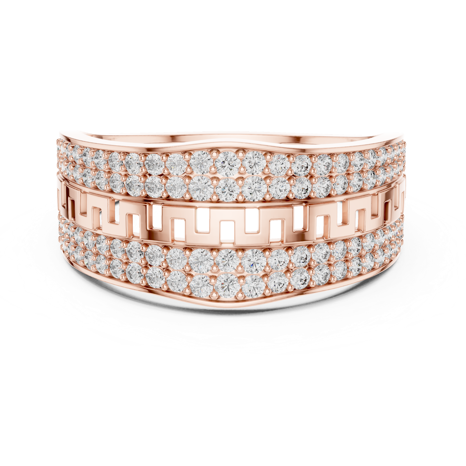 Gold Ring LR-01 (16), Rose Gold, view 4