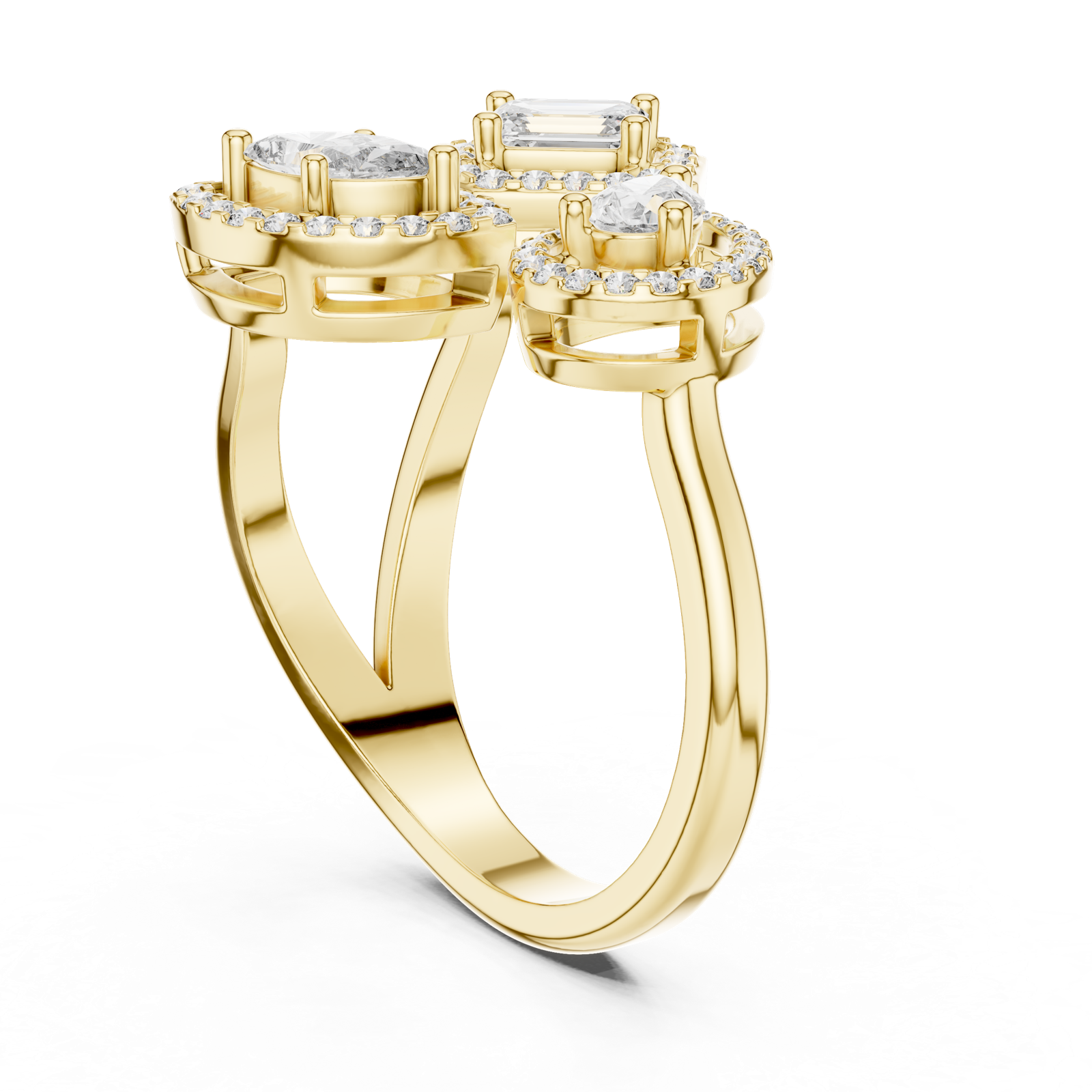 Gold Ring L03-504, Yellow Gold