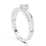 Gold Ring DDLR-832, White Gold, view 1