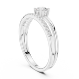 Gold Ring DDLR-832, White Gold, view 1