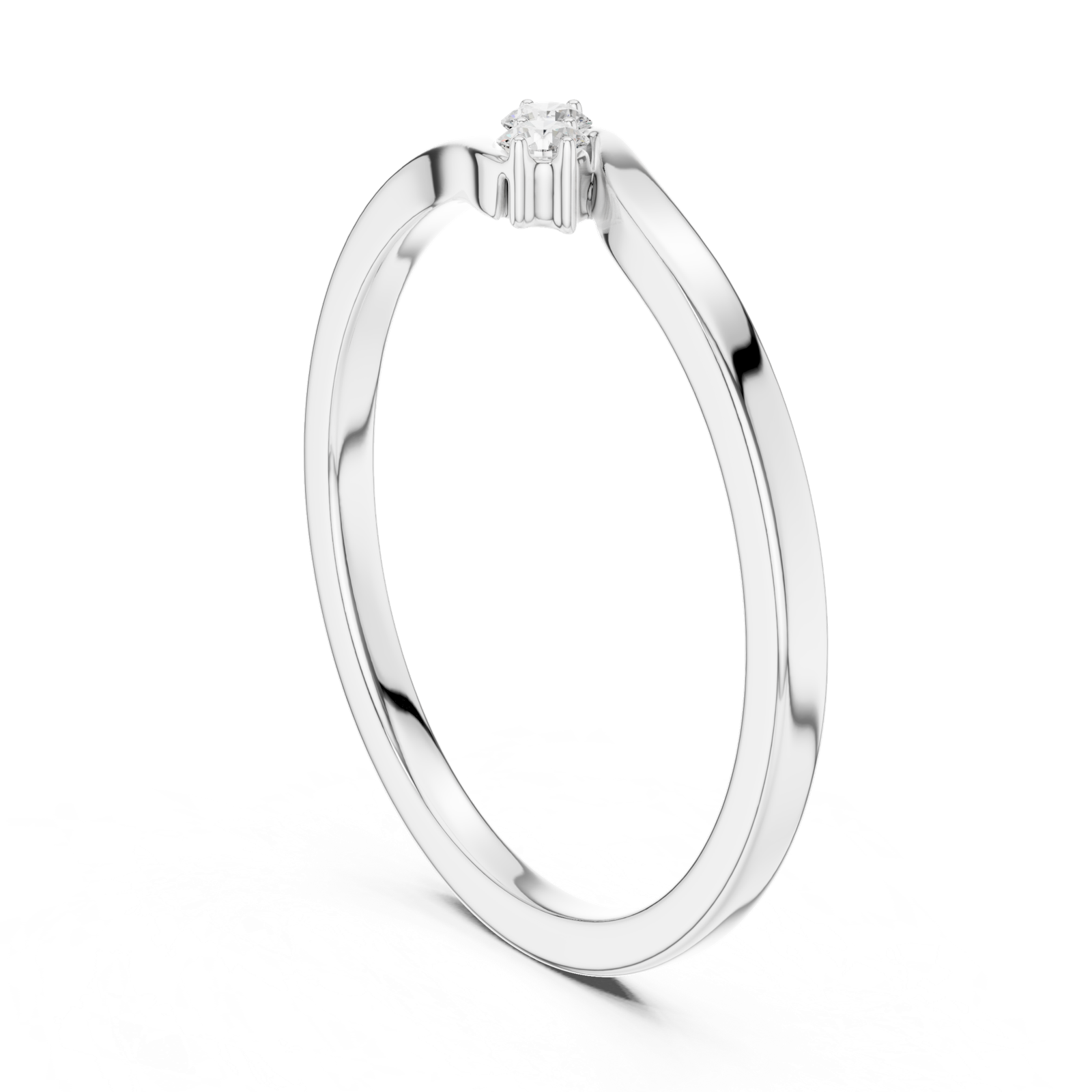 Gold Ring SBWR(41), White Gold
