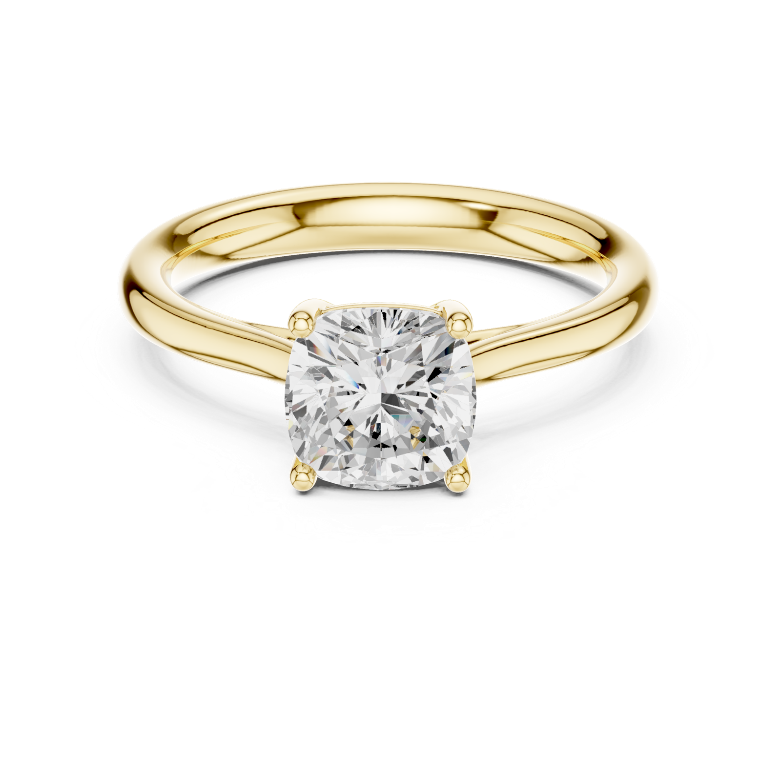 Gold Ring DDLR-536, Yellow Gold, view 4