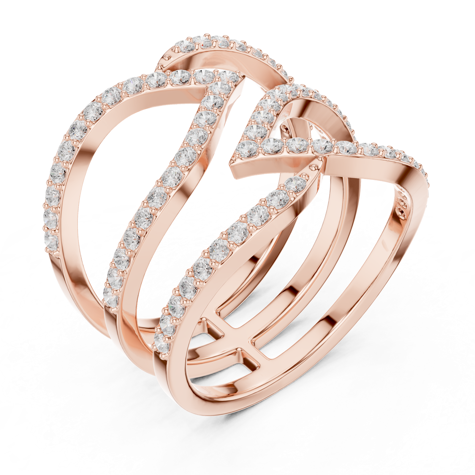 Gold Ring SBWR(34), Rose Gold, view 2