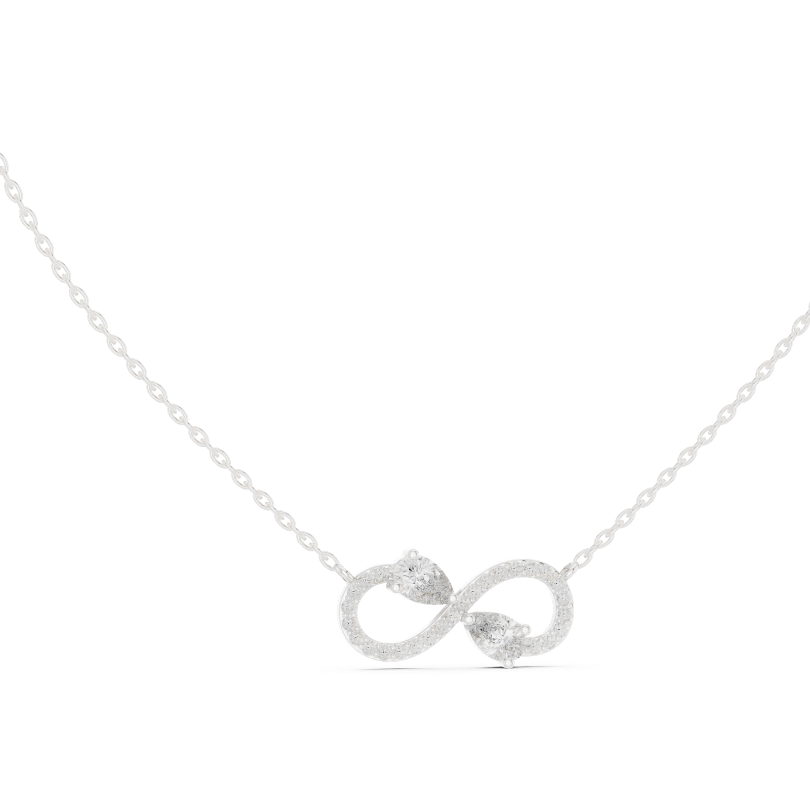 Gold Pendant GPD-0016, White Gold, view 1