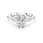 Gold Ring DDLR-270, White Gold, view 4