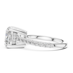 Gold Ring DDLR-1023, White Gold, view 3