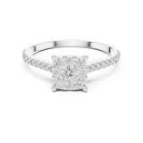 Gold Ring DDLR-004, White Gold, view 4