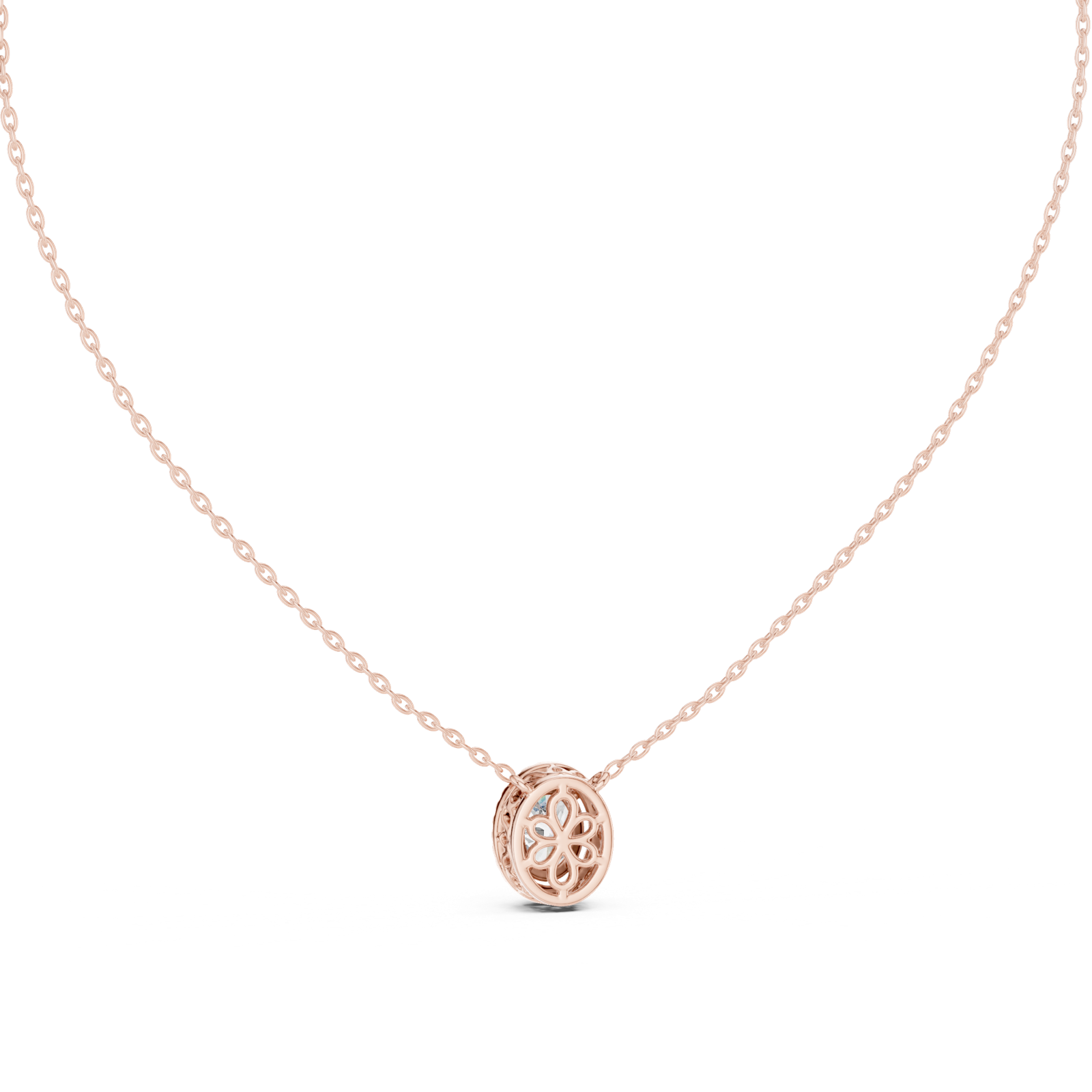 Gold Pendant GPD-0027, Rose Gold, view 4