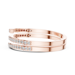 Gold Ring DR-6311, Rose Gold, view 3