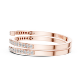Gold Ring DR-6311, Rose Gold, view 3