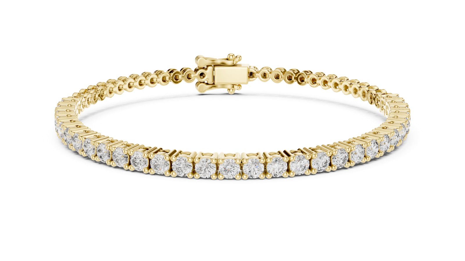 Gold Bracelet FBR0095-2.5-3, Yellow Gold, view 4