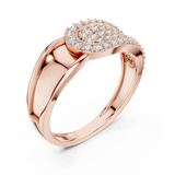 Gold Ring LR-01 (5), Rose Gold, view 2