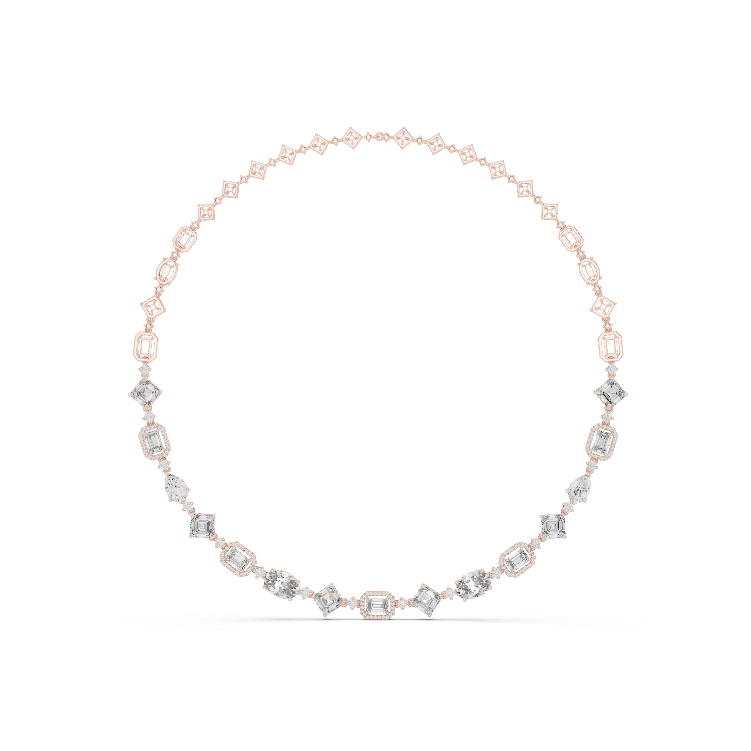 Gold Necklace GNK-0029, Rose Gold