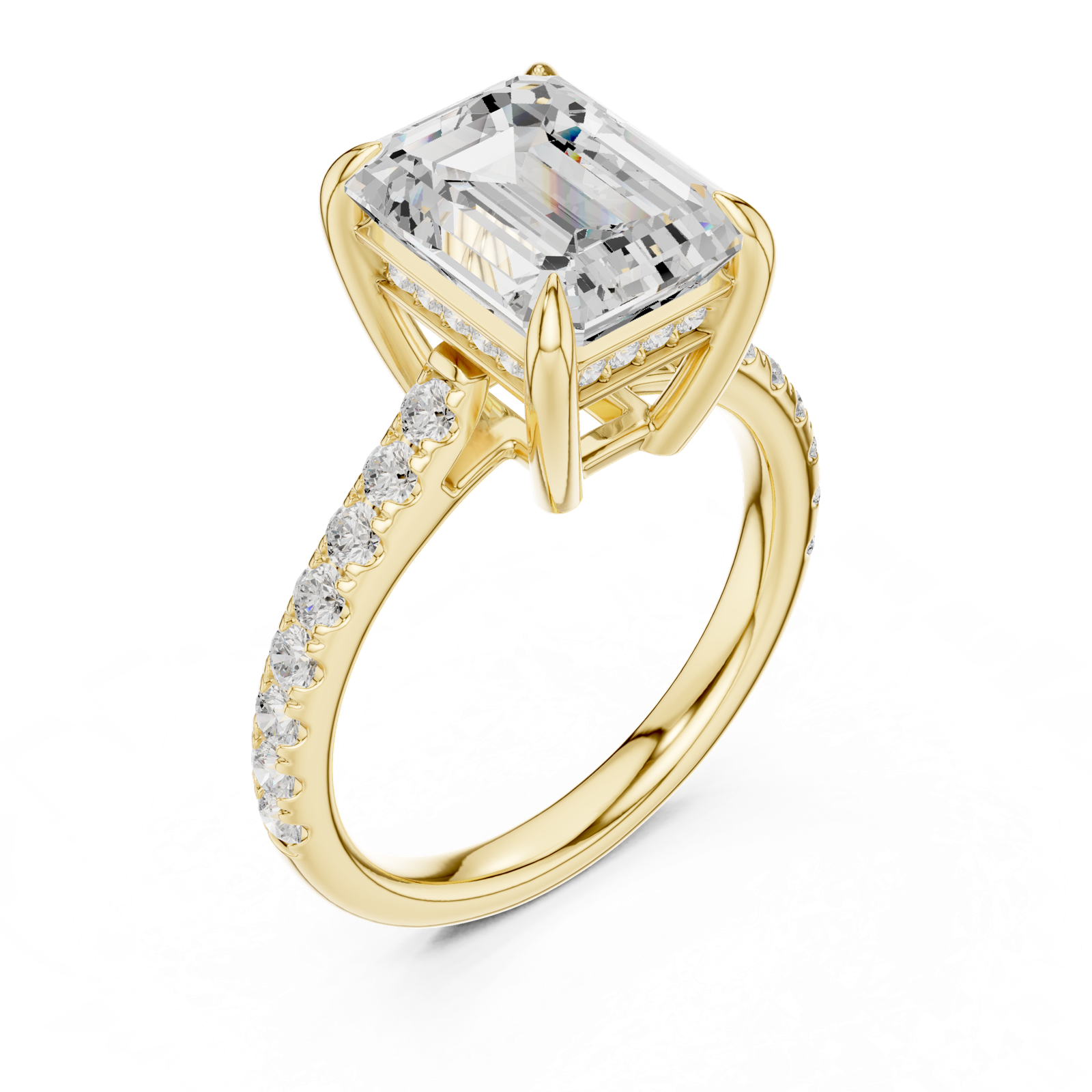 Gold Ring DDLR-1024, Yellow Gold, view 2