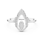 Gold Ring DR-6321, White Gold
