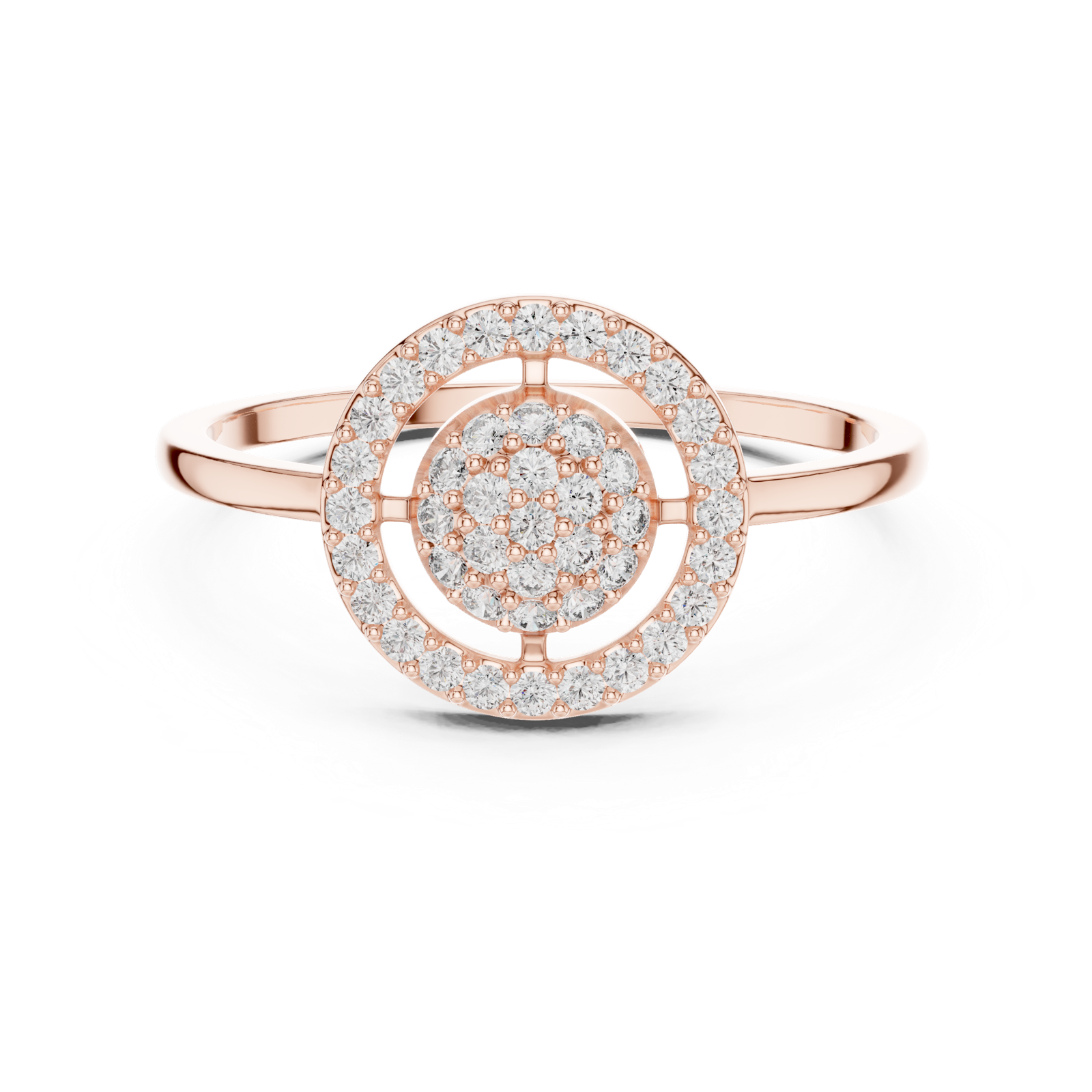 Gold Ring DR-6317, Rose Gold