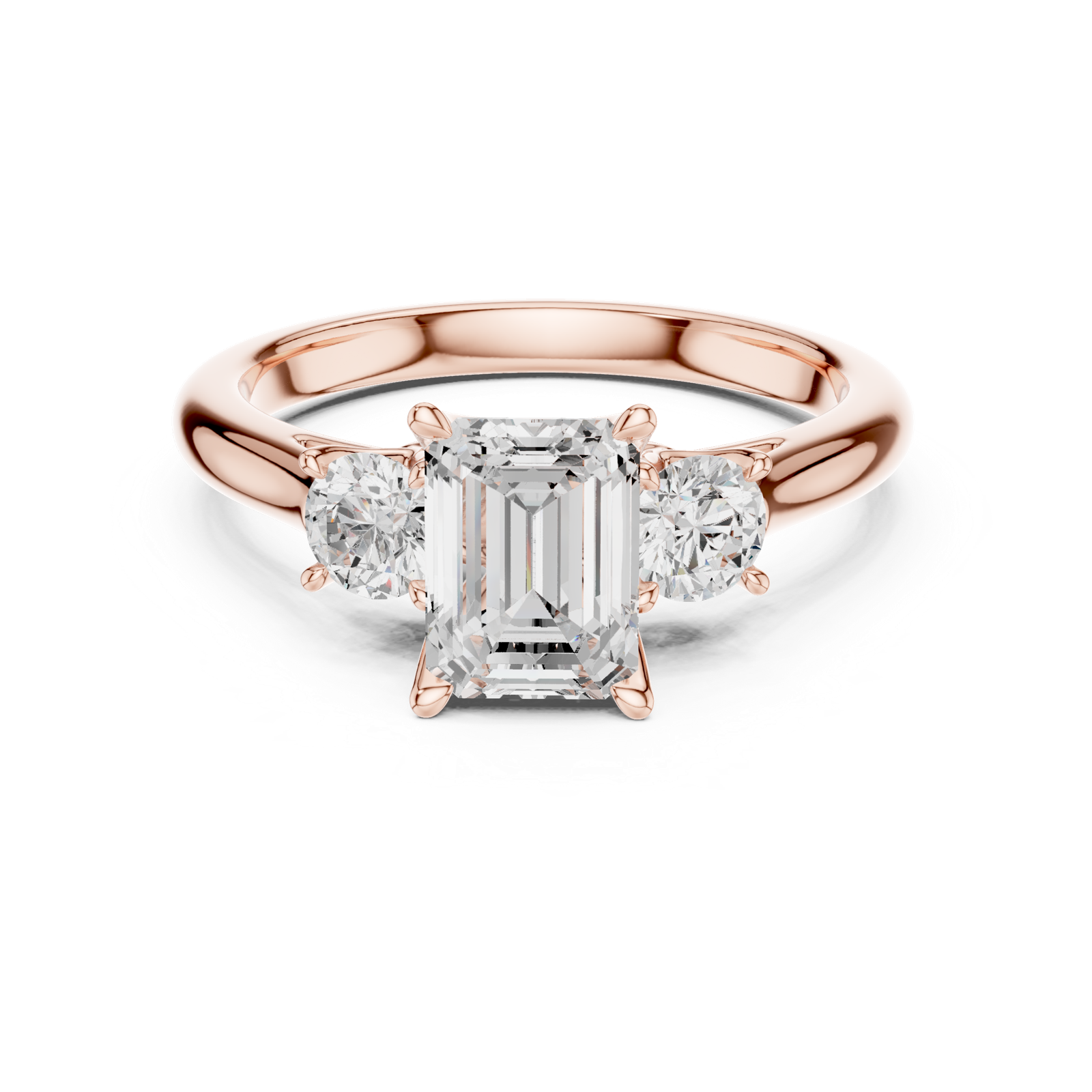 Gold Ring DDLR-894, Rose Gold, view 4