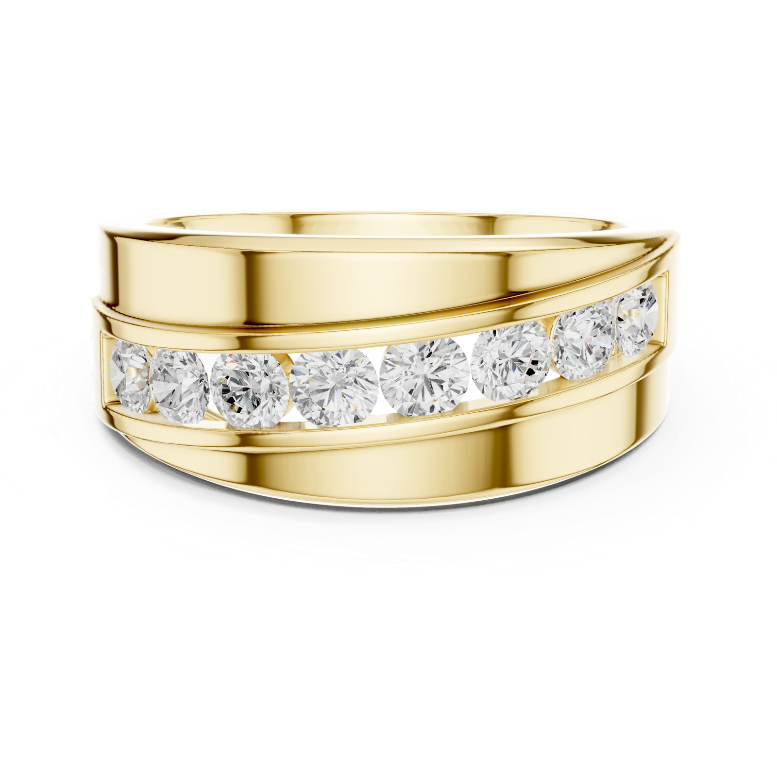 Gold Men's Ring GGR-0019, Yellow Gold, view 4