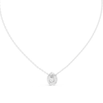Gold Pendant GPD-0029, White Gold, view 4