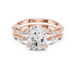 Gold Ring DDLR-441, Rose Gold, view 4
