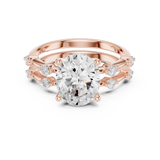 Gold Ring DDLR-441, Rose Gold, view 4