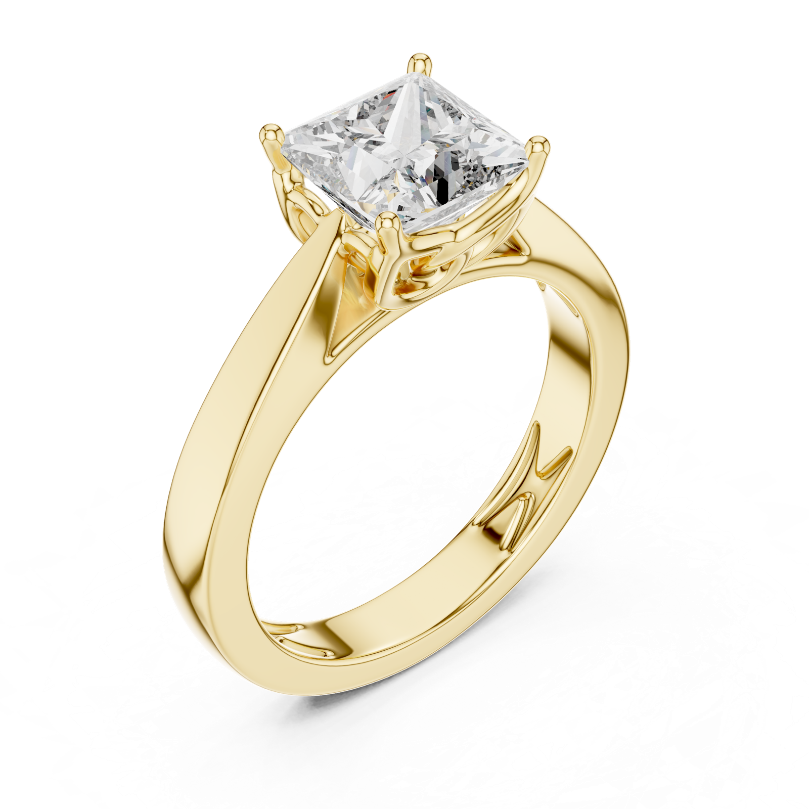 Gold Ring DDLR-052, Yellow Gold, view 2