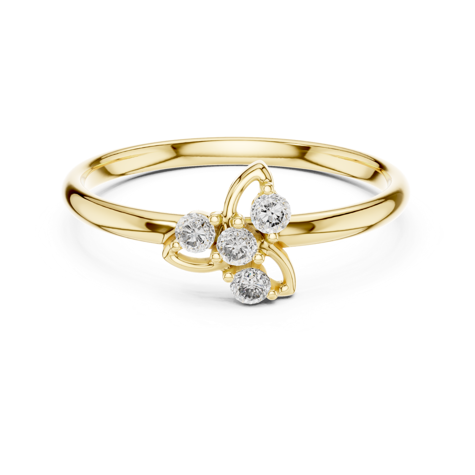 Gold Ring 1 (375), Yellow Gold, view 4