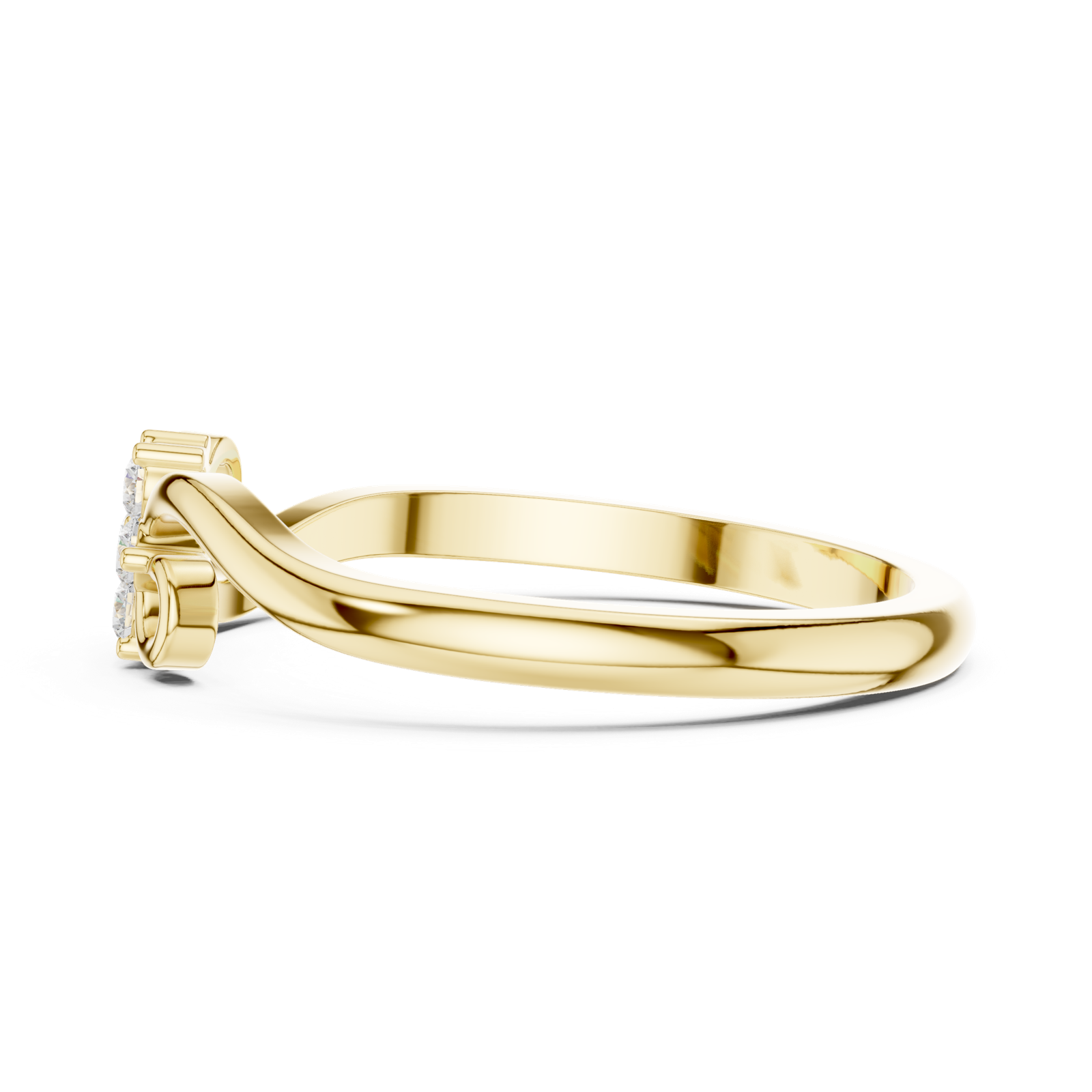 Gold Ring DDLR-739, Yellow Gold, view 3
