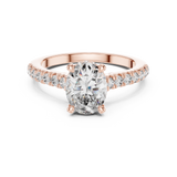 Gold Ring DDLR-249, Rose Gold, view 4