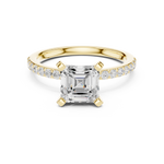 Gold Ring DDLR-884, Yellow Gold, view 4