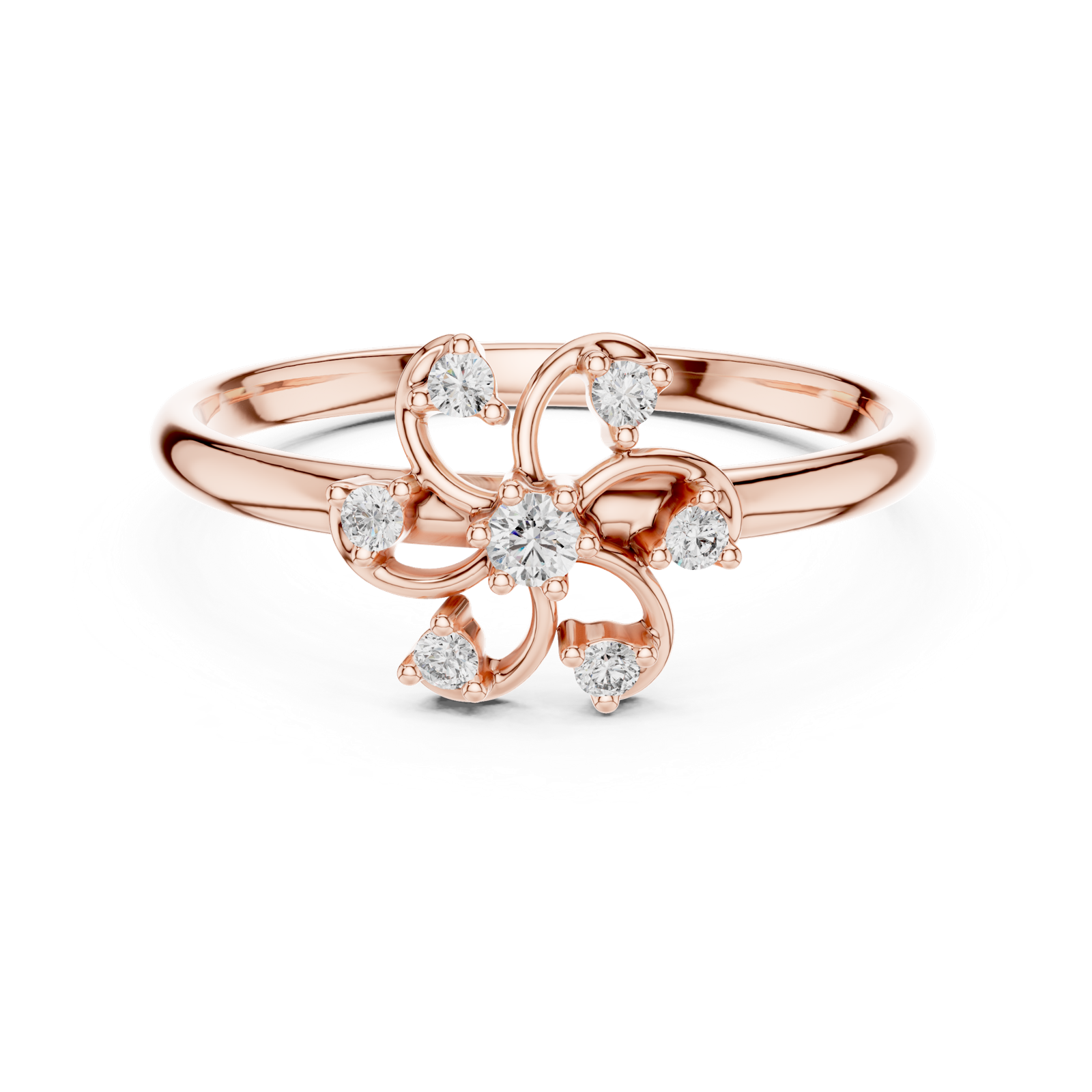 Gold Ring 1 (367), Rose Gold, view 4