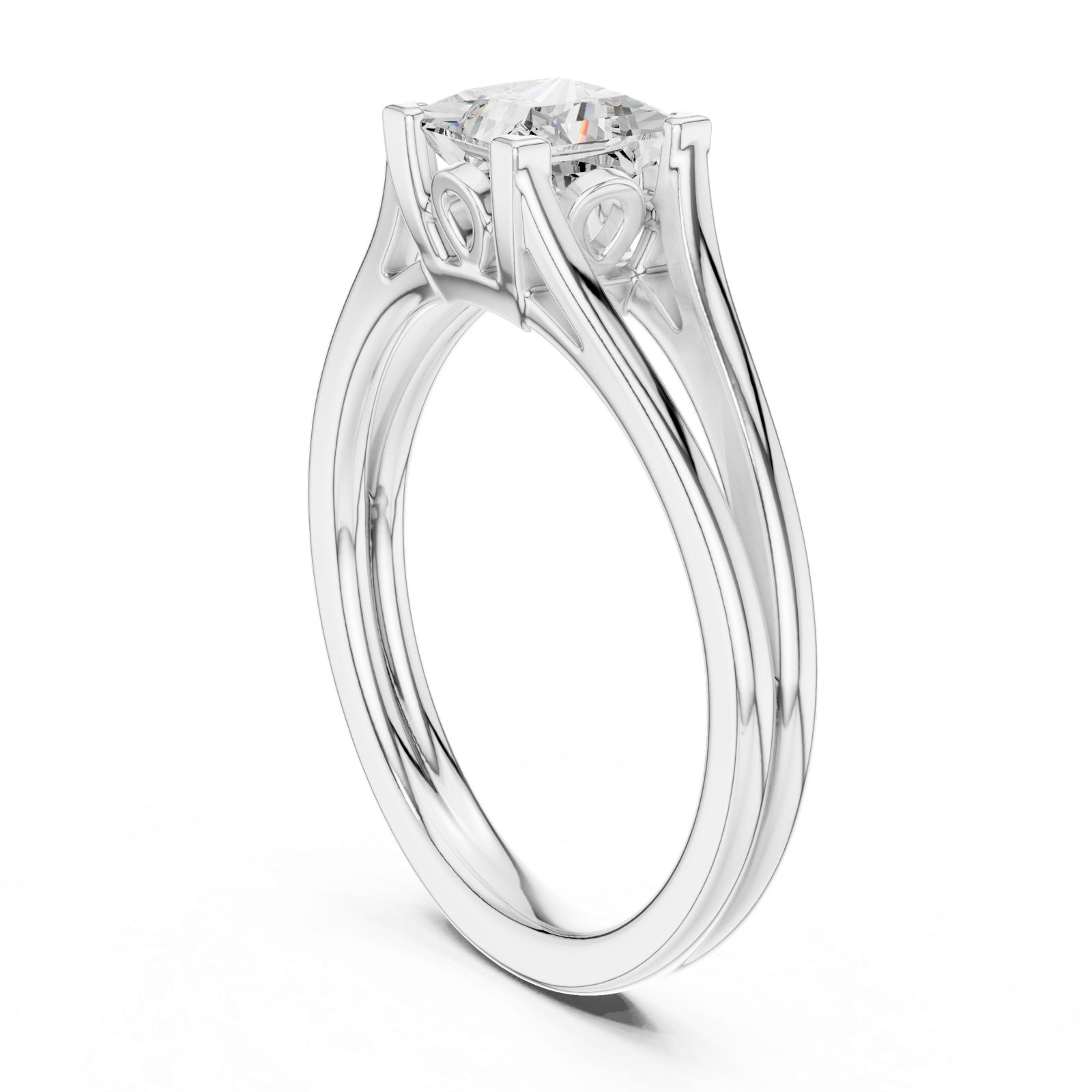 Gold Ring DDLR-572, White Gold