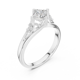 Gold Ring DDLR-497, White Gold, view 2
