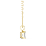 Gold Jewelry, Emerald center stone, Yellow Gold, view 3