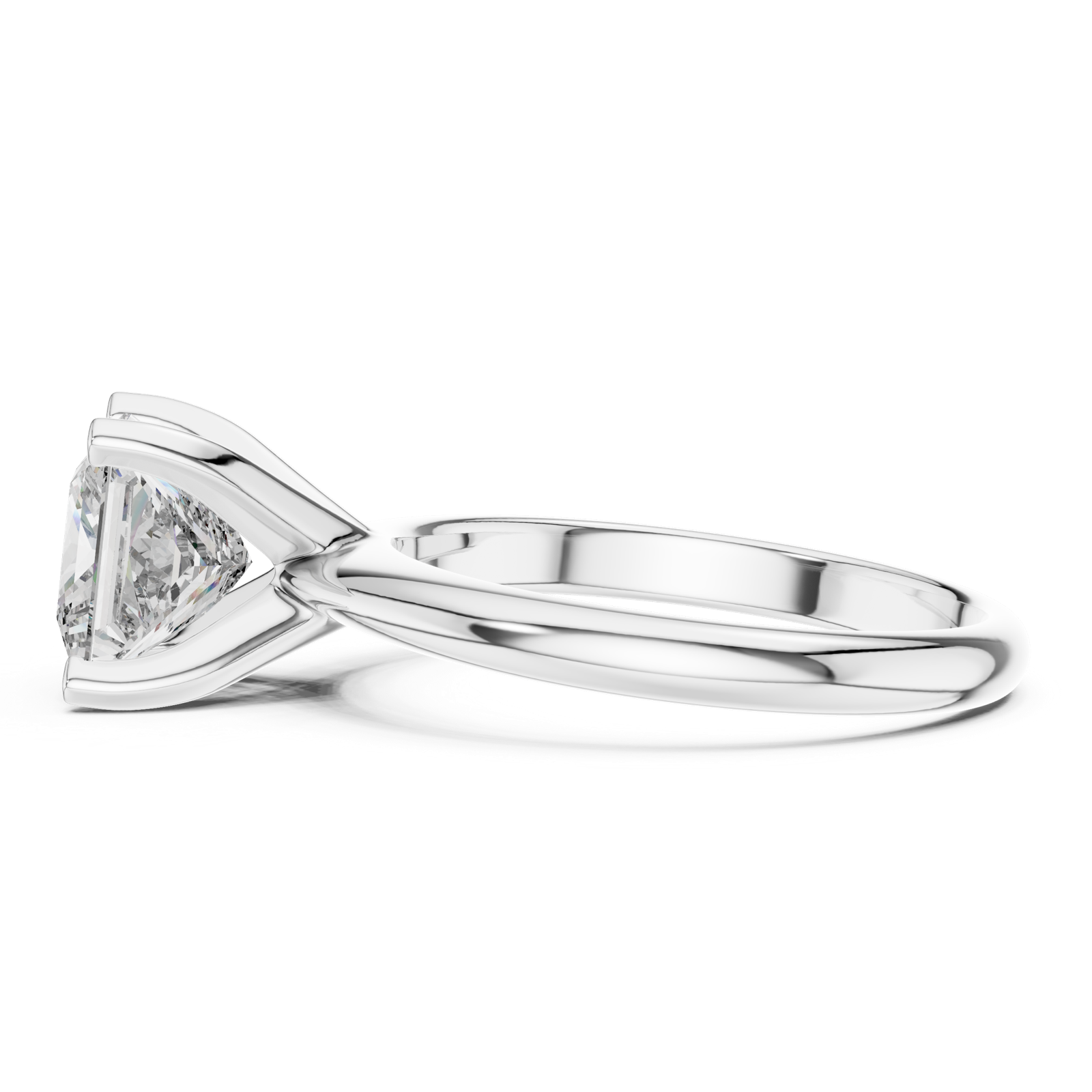 Gold Ring DDLR-053, White Gold, view 3